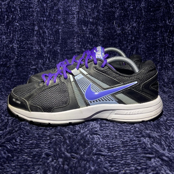 Women's Nike Dart 10 Running Shoe Black/Blue Size 10 580427-003 - Picture 1 of 8